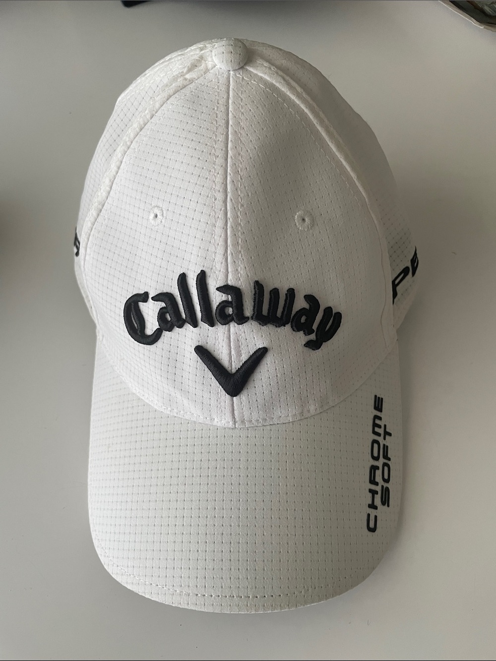 Callaway White Hat with Black Embroidered Logo